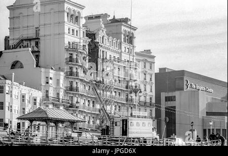 Conseguenze del Grand Hotel Brighton bombardamenti nel 1984 Foto Stock