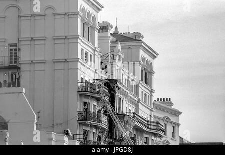 Conseguenze del Grand Hotel Brighton bombardamenti nel 1984 Foto Stock