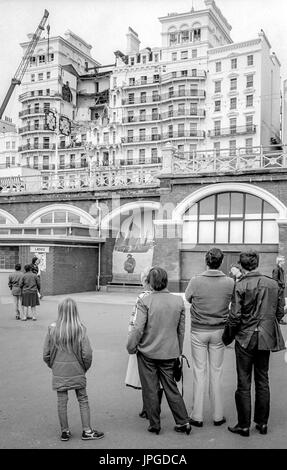 Conseguenze del Grand Hotel Brighton bombardamenti nel 1984 Foto Stock