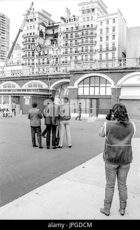 Conseguenze del Grand Hotel Brighton bombardamenti nel 1984 Foto Stock