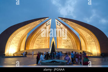 Il pakistan monumento, Islamabad, Pakistan Foto Stock