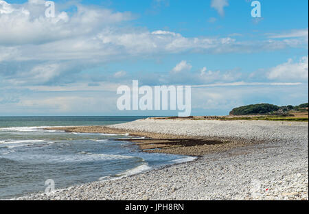 Spiaggia di Aberthaw Glamorgan costa sud del Galles Foto Stock