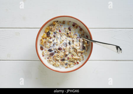 ciotola di muesli Foto Stock