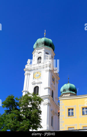 La cattedrale di Santo Stefano, Passau, Bassa Baviera, Baviera, Germania, Europa Foto Stock