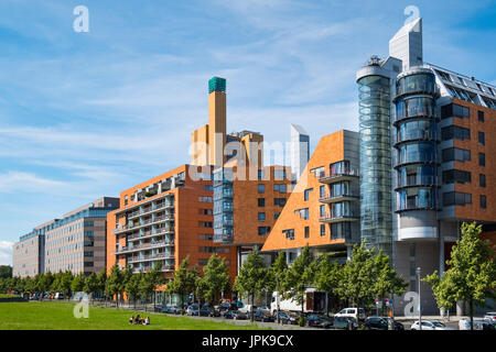 DaimlerChrysler edifici per uffici a Linkstrasse a Potsdamer Platz di Berlino, Germania, Foto Stock