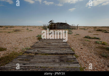 Desolazione a dungeness kent Foto Stock