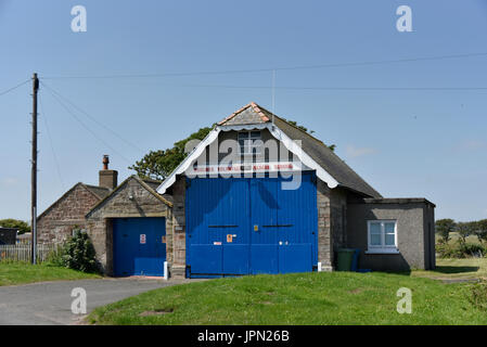 Boulmer volontario il servizio di soccorso in sede. Boulmer, Northumberland, Regno Unito, Europa. Foto Stock