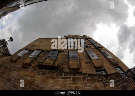 GSA Glasgow School of art prima che il fuoco dettagli Foto Stock