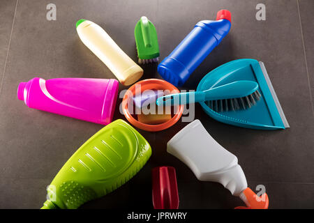 Tema di pulizia. pietra background. vista dall'alto. posto per la tipografia. Foto Stock