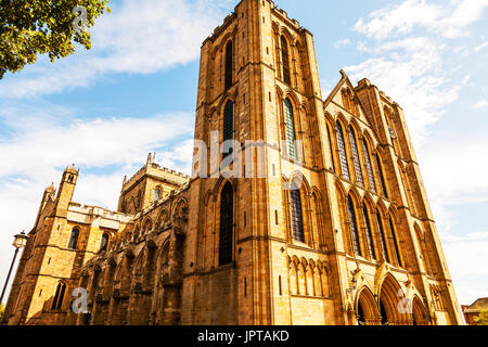 La Chiesa Cattedrale di San Pietro e di San Wilfrid Ripon, noto come cattedrale di Ripon, è una cattedrale nel North Yorkshire città di Ripon, cattedrale di Ripon, Foto Stock