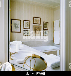 Stile classico bagno Foto Stock