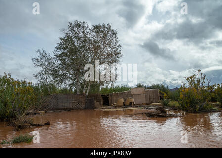 A sud del Marocco inondazioni Foto Stock