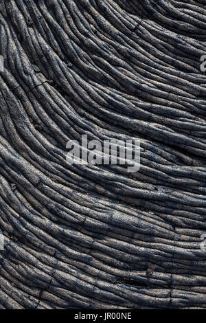 Hi00351-00...Hawai'i - modelli di lava in Oriente Zona di rift del vulcano Kilauea, Hawai'i vulcani del Parco Nazionale, sull'isola di Hawai'i. Foto Stock