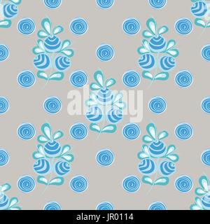 Abstract bacche seamless pattern. Illustrazione Vettoriale