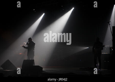 Enrico Ruggeri in concerto a Milano 2014 Foto Stock