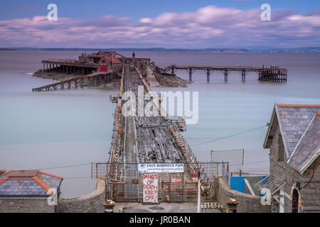 Birnbeck Pier vicino a Weston super Mare Foto Stock