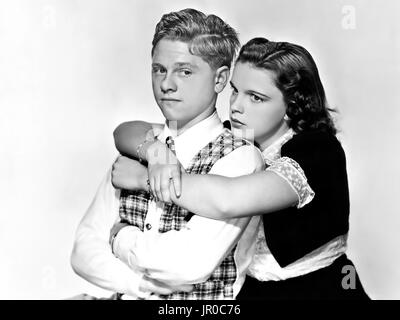 Amore trova ANDY HARDY 1938 MGM film con Judy Garland e Mickey Rooney Foto Stock