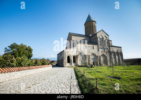 La cattedrale del XI secolo presso il monastero di Alaverdi, Georgiano monastero ortodosso nella regione di Kakheti della Georgia orientale; Kakheti, Georgia Foto Stock