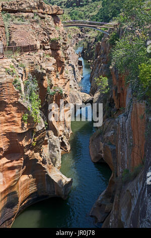 Fiume Blyde Bourke's Luck buche Blyde River Canyon Mpumalanga in Sudafrica Foto Stock