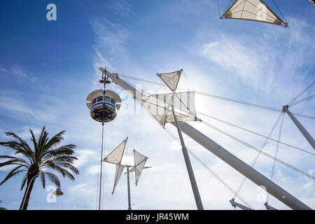 Genova, Italia - 23 giugno 2017 vista di Genova Italia - Porto Antico Foto Stock