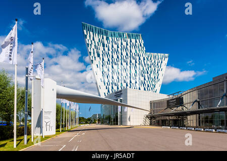 AC Bella Sky Hotel Marriott e Comwell Convention Center nel distretto di Orestad ad di Copenhagen DANIMARCA Foto Stock