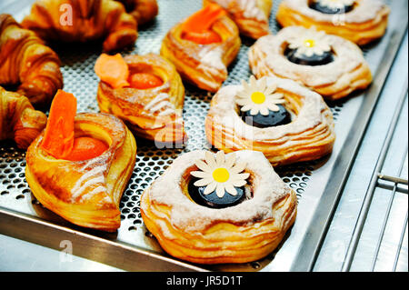 Pasticceria francese a Europain 2016, Villepinte, Francia Foto Stock