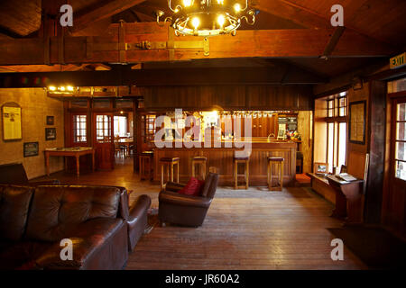 Pass Danseys Coach Inn (1862), Danseys Pass di Central Otago, Isola del Sud, Nuova Zelanda Foto Stock