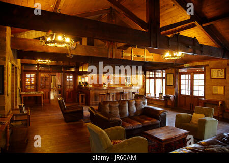 Pass Danseys Coach Inn (1862), Danseys Pass di Central Otago, Isola del Sud, Nuova Zelanda Foto Stock