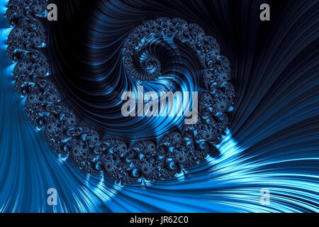 Spirale frattale - abstract generati digitalmente immagine Foto Stock