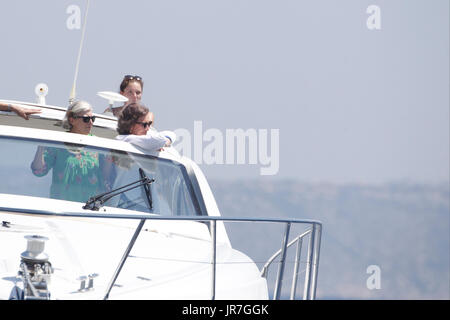 Palma, Spagna. Il 4° agosto 2017. Regina Sofia al quinto giorno della trentaseiesima re Vela Cup Racing in Palma de Mallorca, Spagna. Agosto 04, 2016. Credito: MediaPunch Inc/Alamy Live News Foto Stock