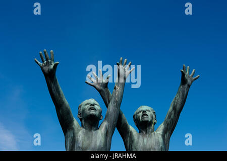 Gustav Vigeland installazione nel Parco Frogner, Oslo, Norvegia Foto Stock