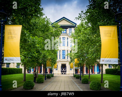 Il giudice Business School, parte dell'Università di Cambridge, UK sul sito del vecchio ospedale Addenbrookes nel centro di Cambridge. Foto Stock