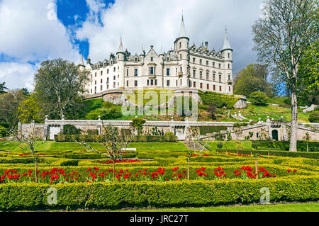 Dunrobin Castle Museum & Gardens Vicino a Golspie Highland Scozia Scotland Foto Stock