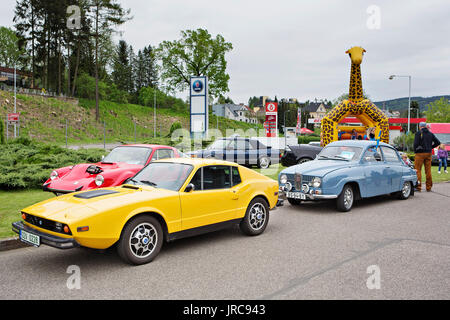 Saab Sonet II V4, Saab Sonet III V4, Saab 96 Foto Stock