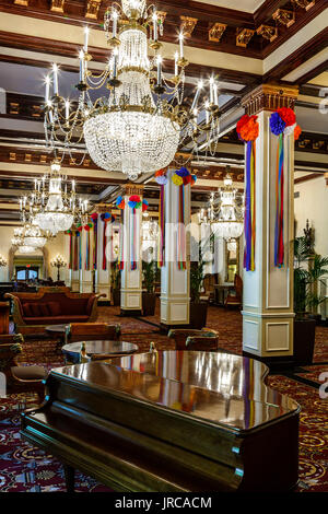 La lobby, storico San Antonio Hotel di San Antonio, Texas, Stati Uniti d'America Foto Stock