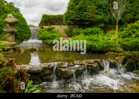 La Newstead Abbey giardini giapponesi Foto Stock