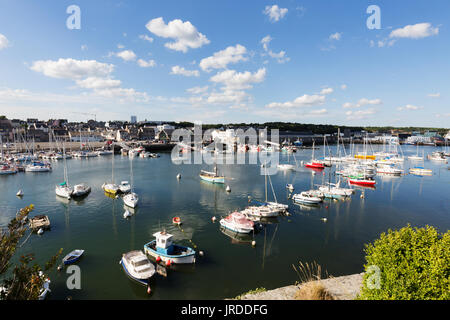 Concarneau porto; Concarneau, Finisterre, Bretagna Francia Europa Foto Stock