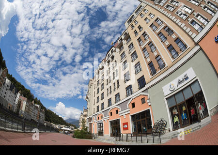 Roza Hutor. Krasnaya Polyana. Sochi Foto Stock