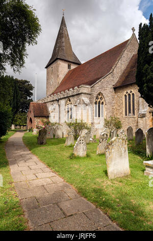 Chiesa della Santa Trinità, Bosham, West Sussex, in Inghilterra Foto Stock