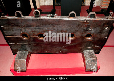 Gogna dispositivo di tortura Foto Stock