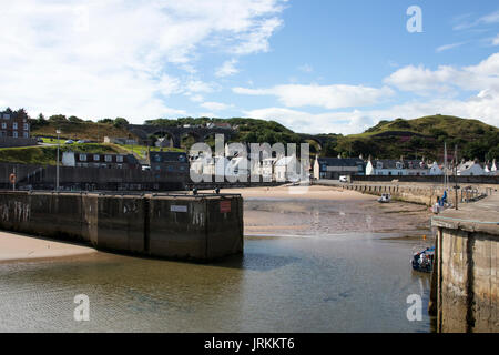 Cullen Harbour, Scozia Foto Stock