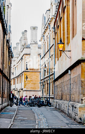 Oxford:Brasenose Lane Foto Stock
