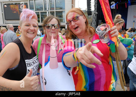 Leeds Pride Parade 2017 Foto Stock