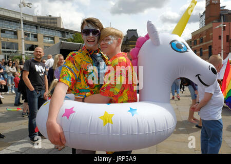 Leeds Pride Parade 2017 Foto Stock