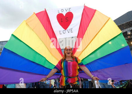 Leeds Pride Parade 2017 Foto Stock