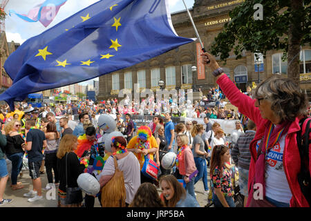 Leeds Pride Parade 2017 Foto Stock