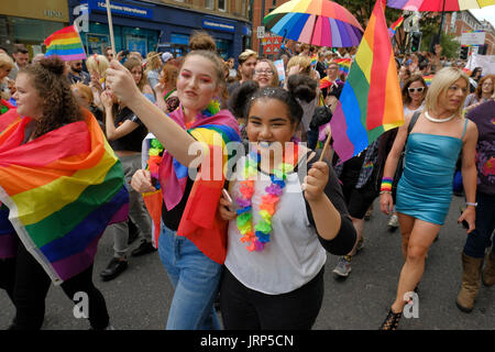 Leeds Pride Parade 2017 Foto Stock