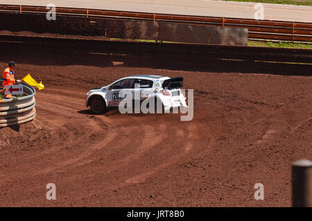 1° - 2° di luglio 2017, Fuchs autoreticolato dell'olio a Nova Paka, FIA European Championships, Repubblica Ceca. WRC e modificati fabbrica di automobili. Polissaccaridi evento Foto Stock