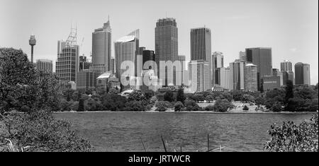 SYDNEY, Australia - 1 gennaio 2013: Panorama del centro cittadino di Sydney il 1 gennaio 2013 in Australia Foto Stock