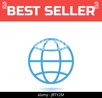 Icona di internet. online vettore logo indirizzo del sito internet di simbolo. Illustrazione Vettoriale